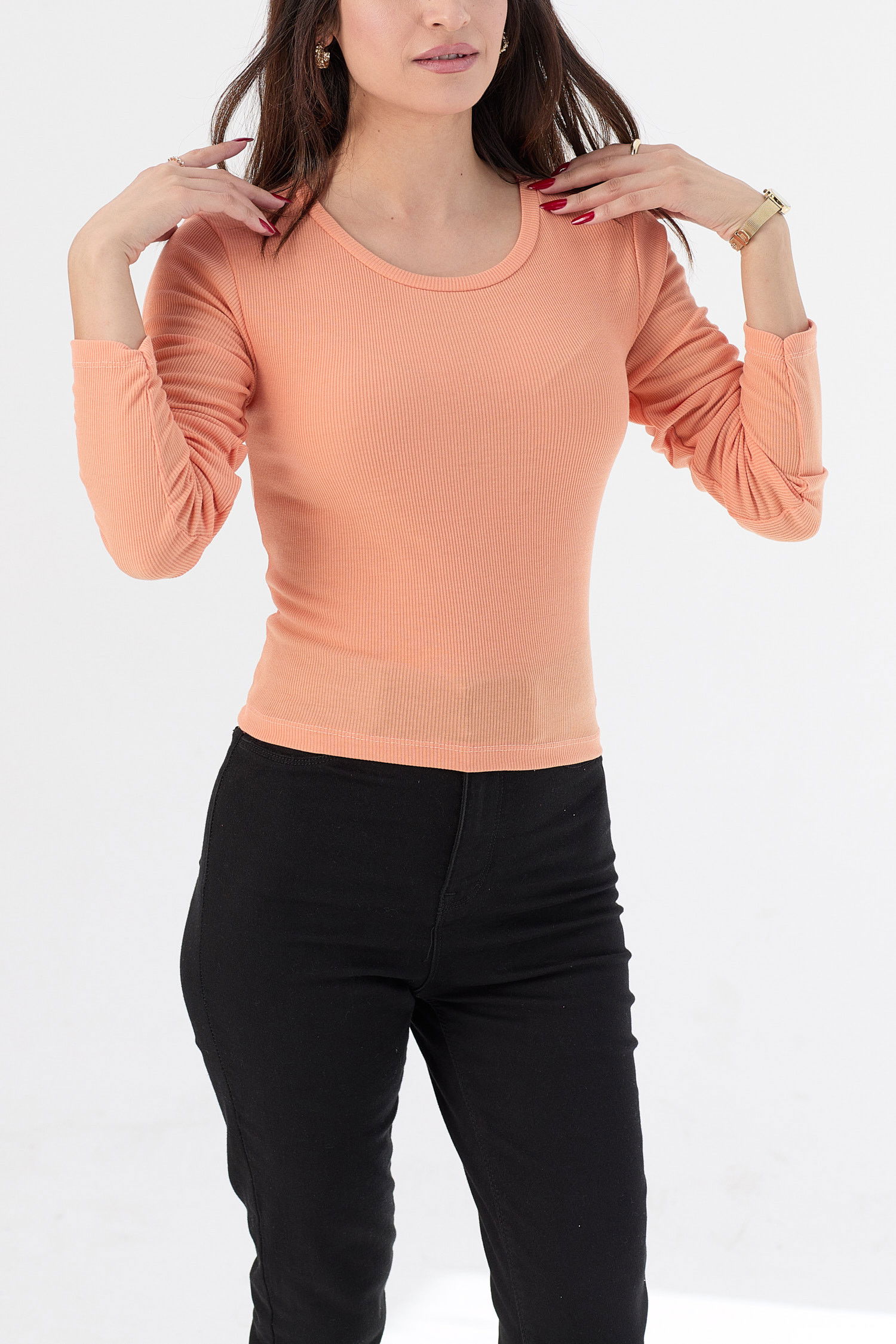 Düz Orta Kadın Sarı Hırka - 21390
