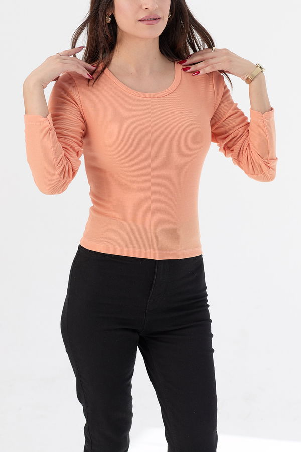 Düz Orta Kadın Sarı Hırka - 21390