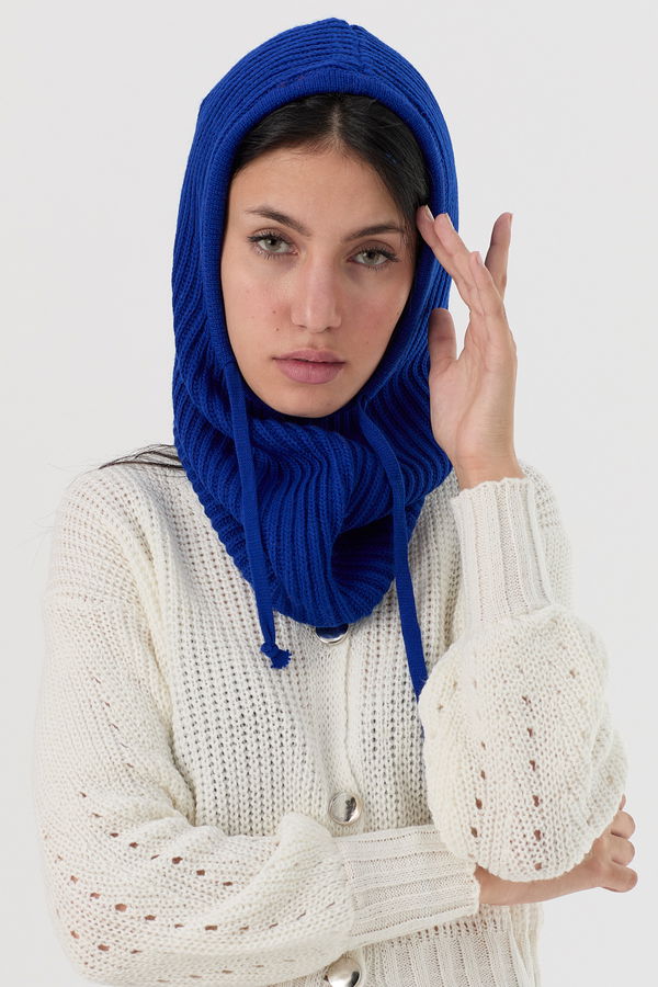Düz Orta Kadın Mavi Boyunluk - 21481 MAVİ