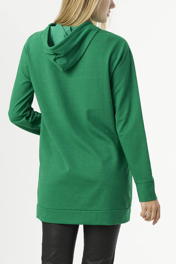 Düz Orta Kadın Yeşil Sweat - 21651 YEŞİL