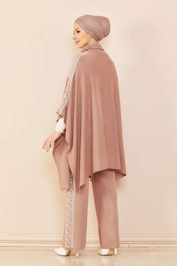 Düz Orta Kadın Pembe Panco Pantolon - 20801 PEMBE