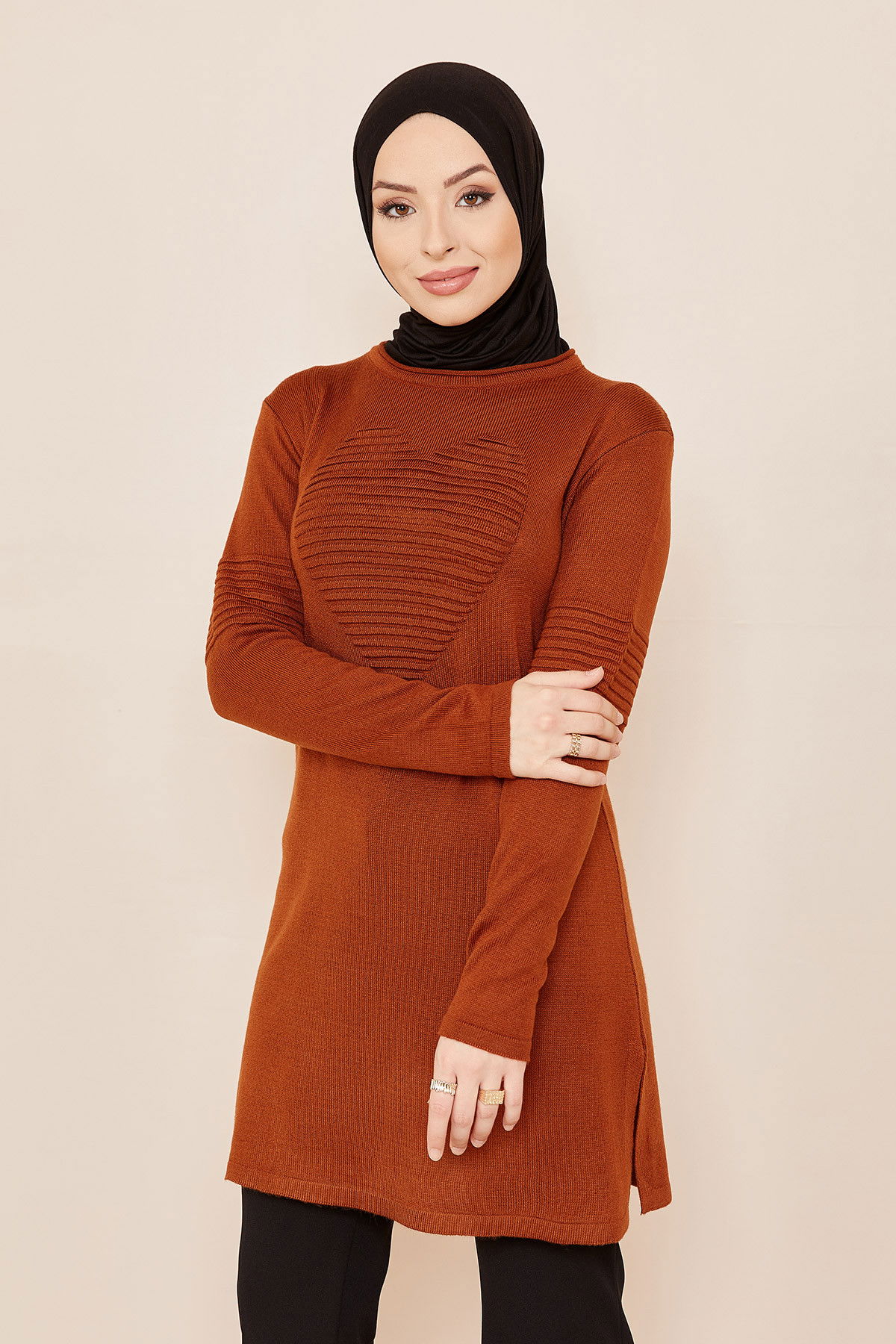 Düz Orta Kadın Kiremit TUNIK - 20846 KİREMİT