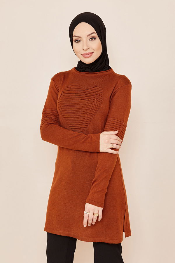 Düz Orta Kadın Kiremit TUNIK - 20846 KİREMİT