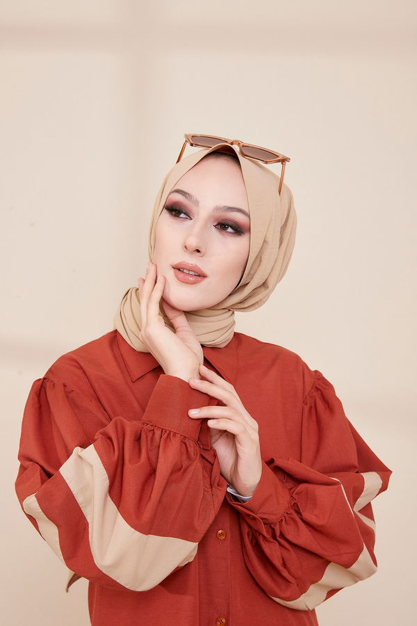 Düz Orta Kadın Kiremit Tunık - 8693 KİREMİT