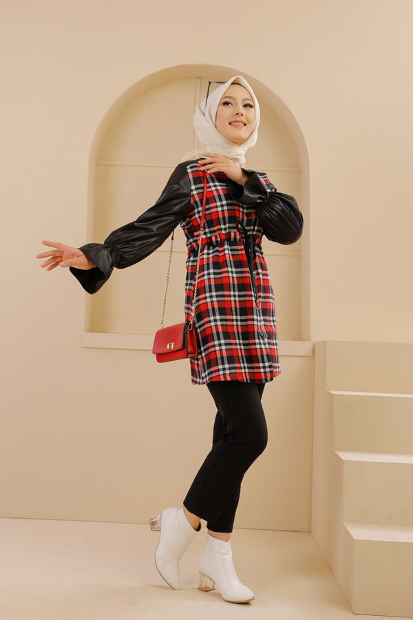 Düz Orta Kadın Siyah 9104 TUNİK - 9104 SİYAH
