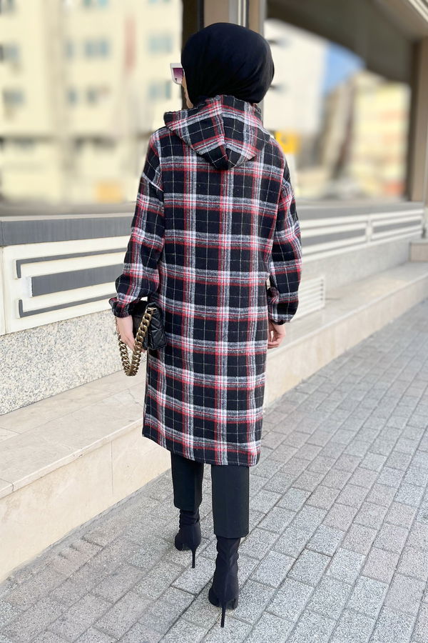 Düz Gömlek Yaka Kadın Lila Tunik - 11349 LİLA