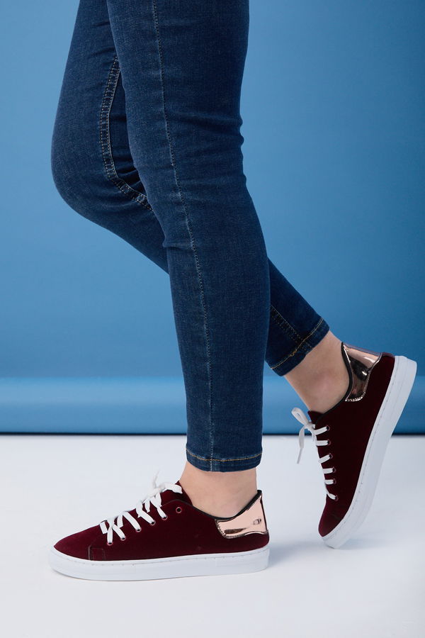 Kadın Bordo Spor Ayakkabı - 24080 BORDO