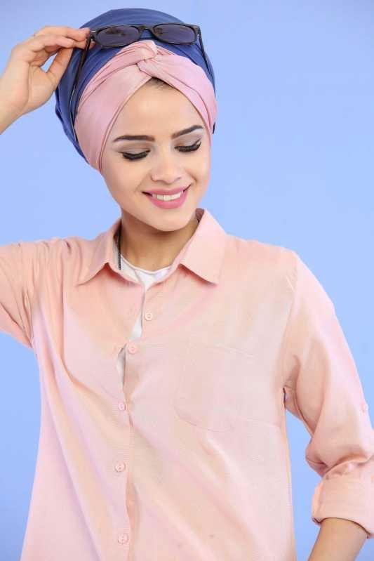 Düz Orta Kadın Pembe Püskül Detay Tunik Siyah  - 6729