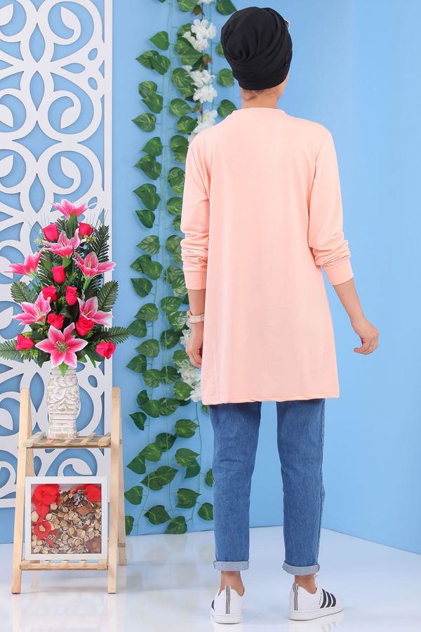 Düz Orta Kadın Pembe Tunik Pembe - 02 1462 - 1462