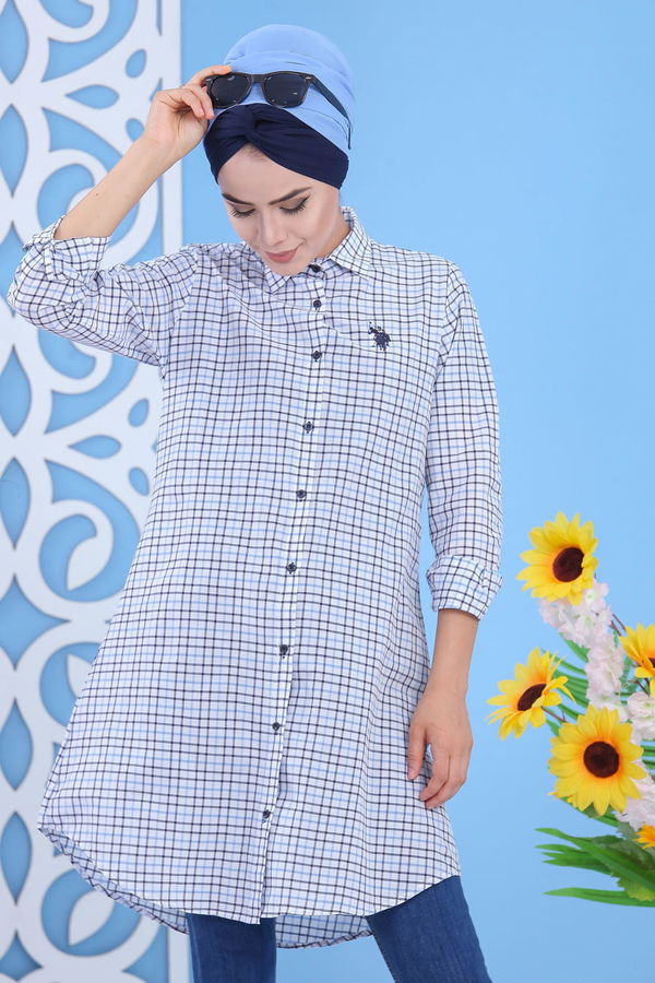Düz Orta Kadın Gri Tunik - Gri 02 7366 - 7366