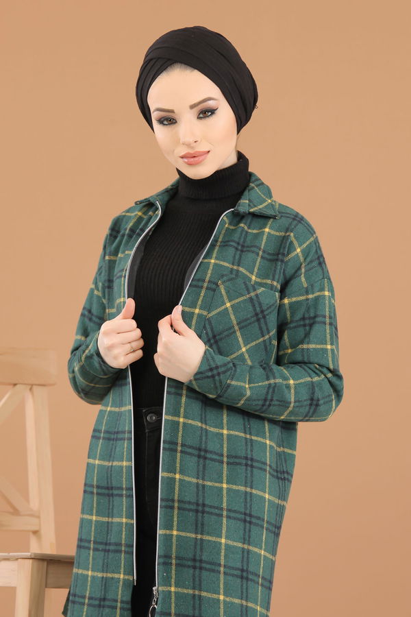 Düz Orta Kadın Mavi 8345 TUNİK - 8345