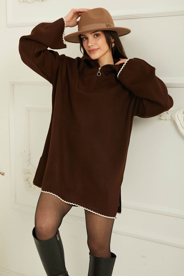 Triko Tunik Kahve - 26768