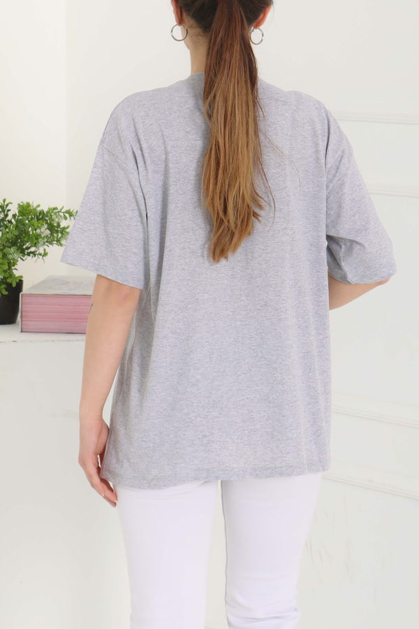 Baskılı Kısa Kollu T-Şhirt - 27095