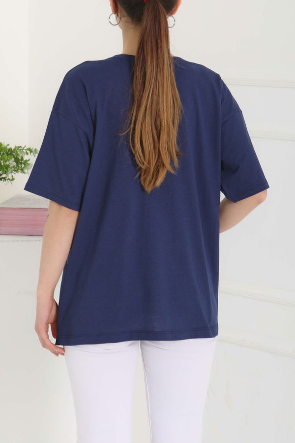 Baskılı Kısa Kollu T-Şhirt - 27095