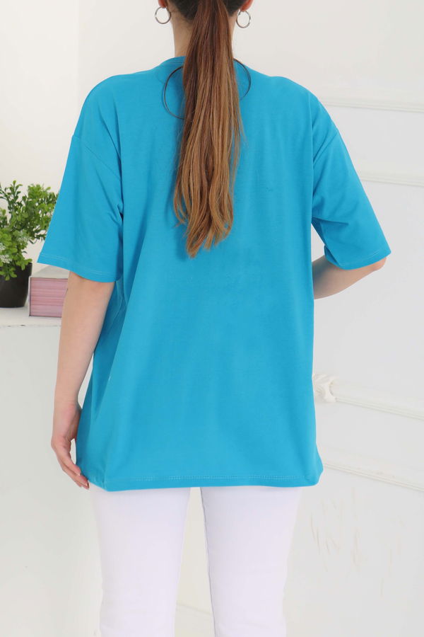 Baskılı Kısa Kollu T-Şhirt - 27095
