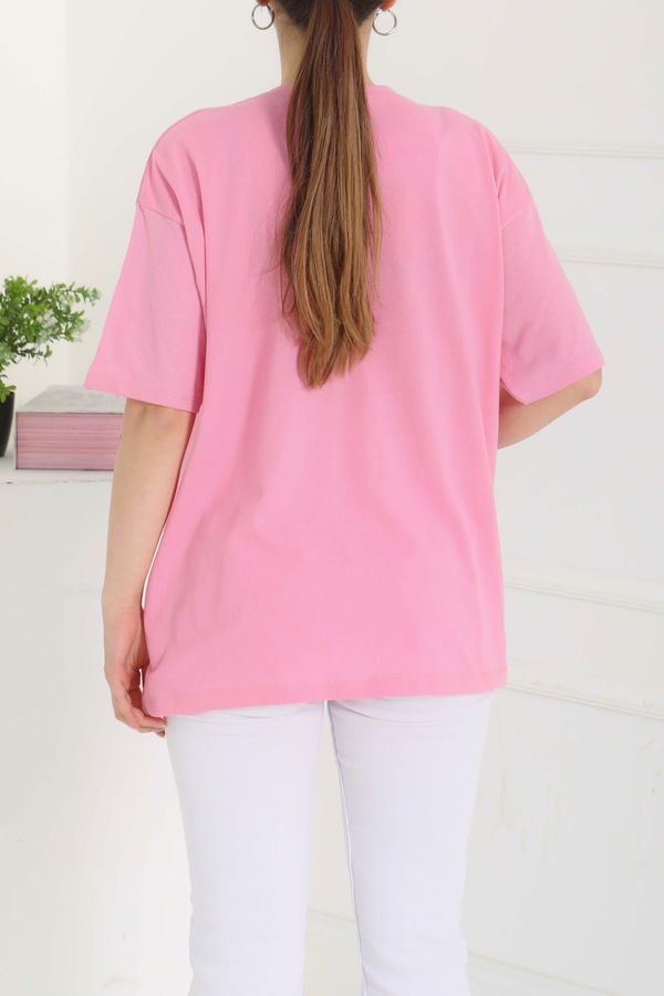 Baskılı Kısa Kollu T-Şhirt - 27094