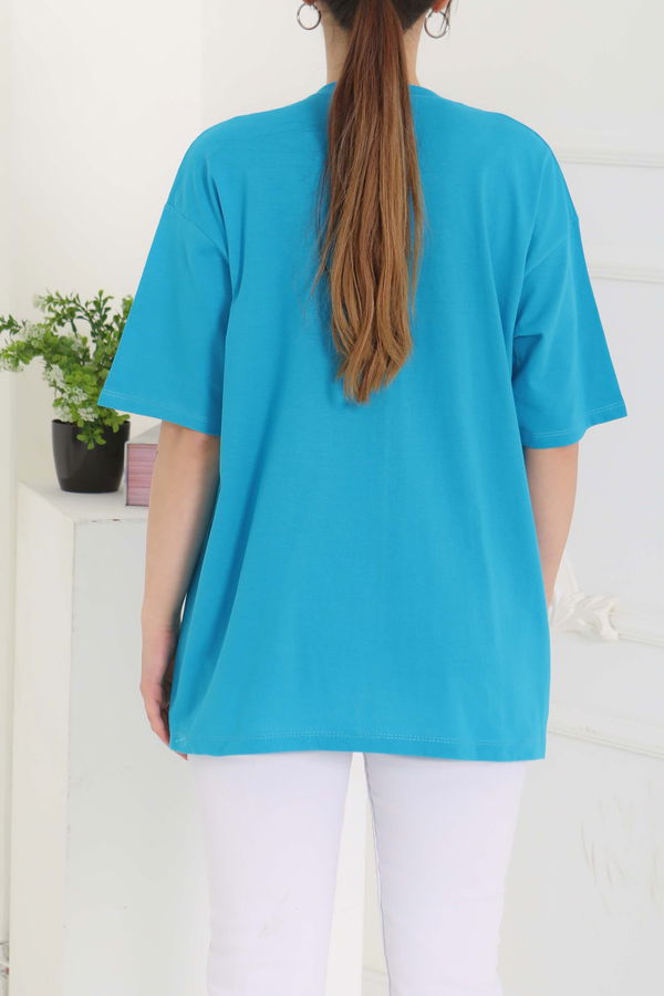 Baskılı Kısa Kollu T-Şhirt - 27094