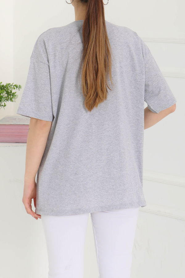 Baskılı Kısa Kollu T-Şhirt - 27094