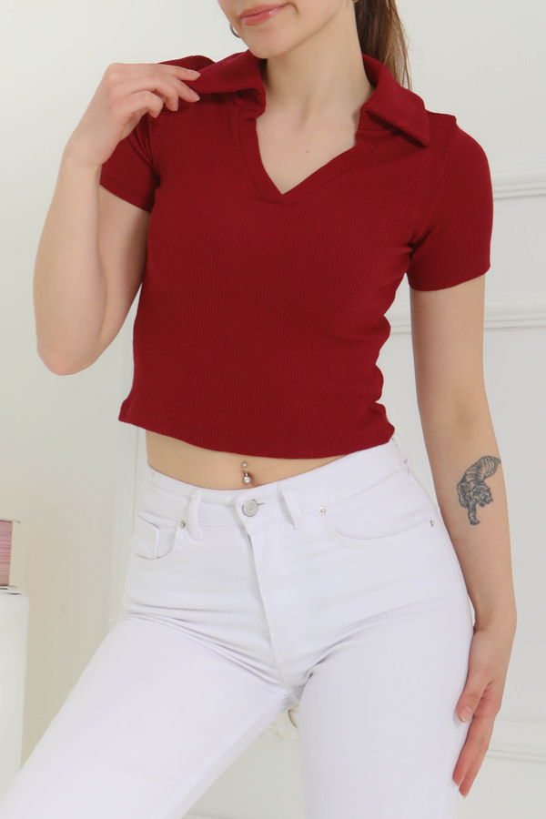 Polo Yaka Kısa Kollu Bady - 27143