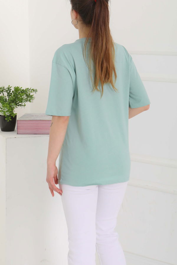 Oversize Kısa Kollu T-Şhirt - 27118
