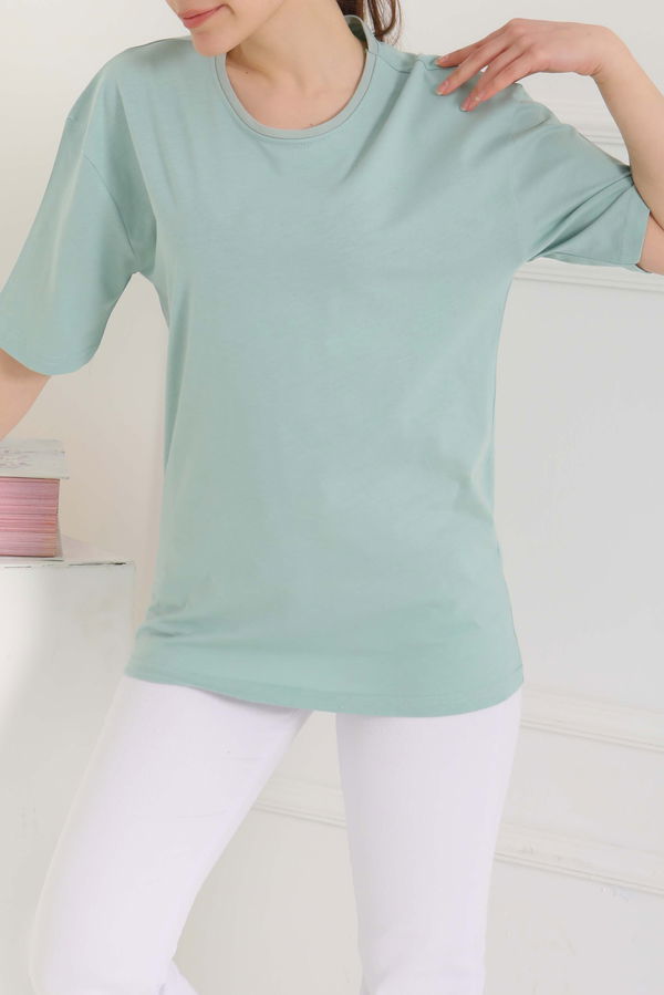 Oversize Kısa Kollu T-Şhirt - 27118