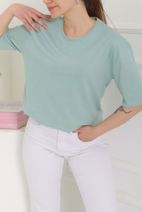 Oversize Kısa Kollu T-Şhirt - 27118