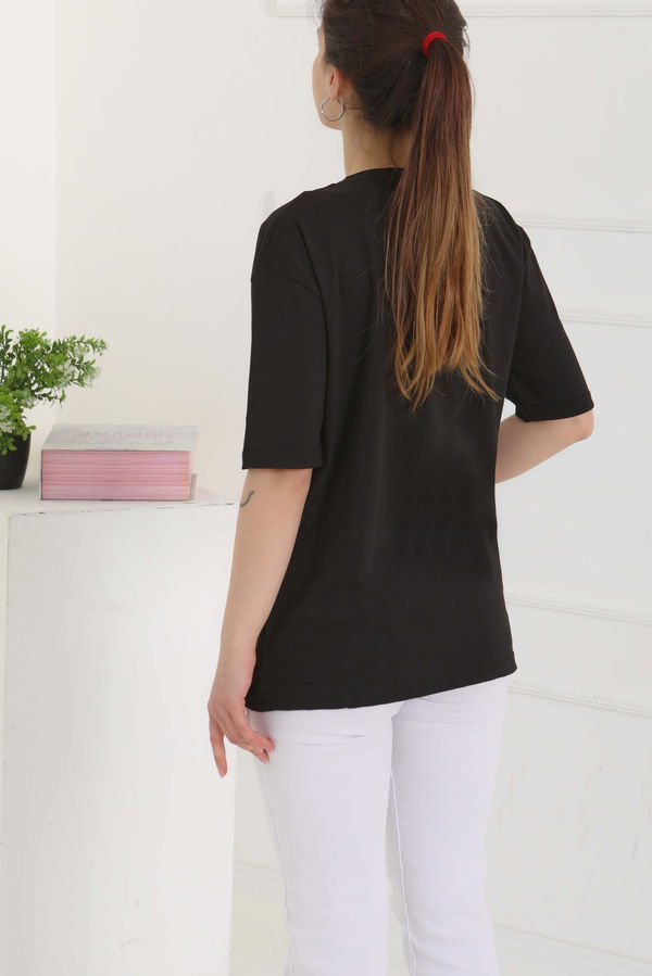 Oversize Kısa Kollu T-Şhirt - 27118