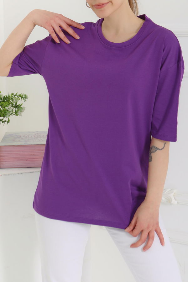 Oversize Kısa Kollu T-Şhirt - 27118