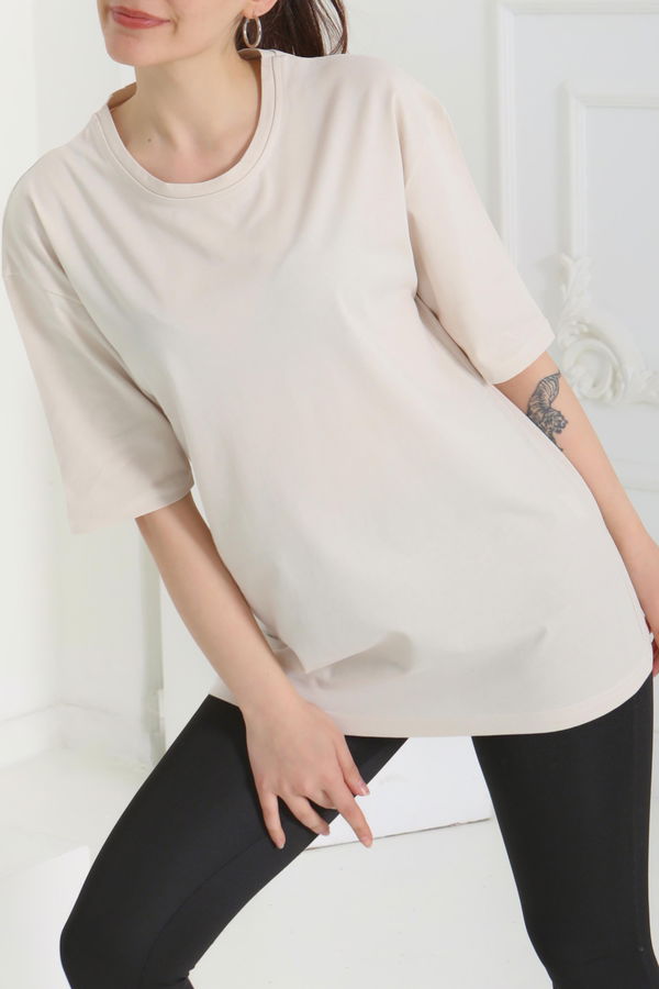 Oversize Kısa Kollu T-Şhirt - 27118