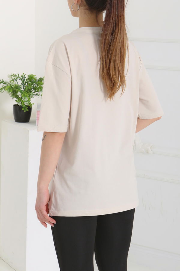 Oversize Kısa Kollu T-Şhirt - 27118