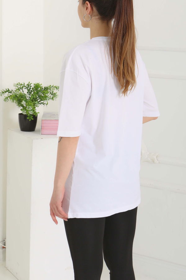 Oversize Kısa Kollu T-Şhirt - 27118