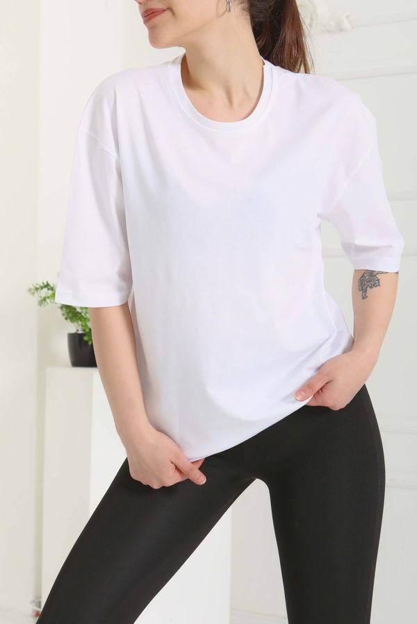 Oversize Kısa Kollu T-Şhirt - 27118