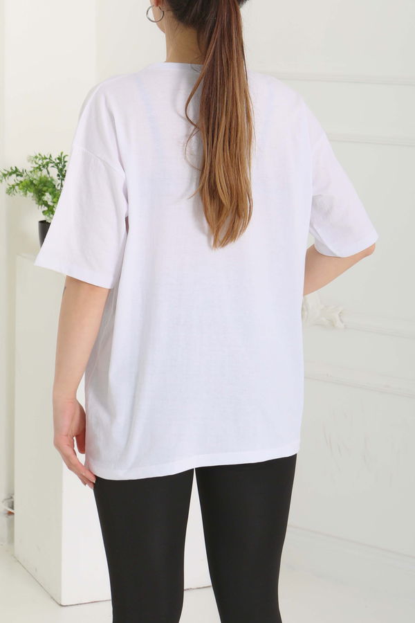 Baskılı Kısa Kollu T-Şhirt - 27094