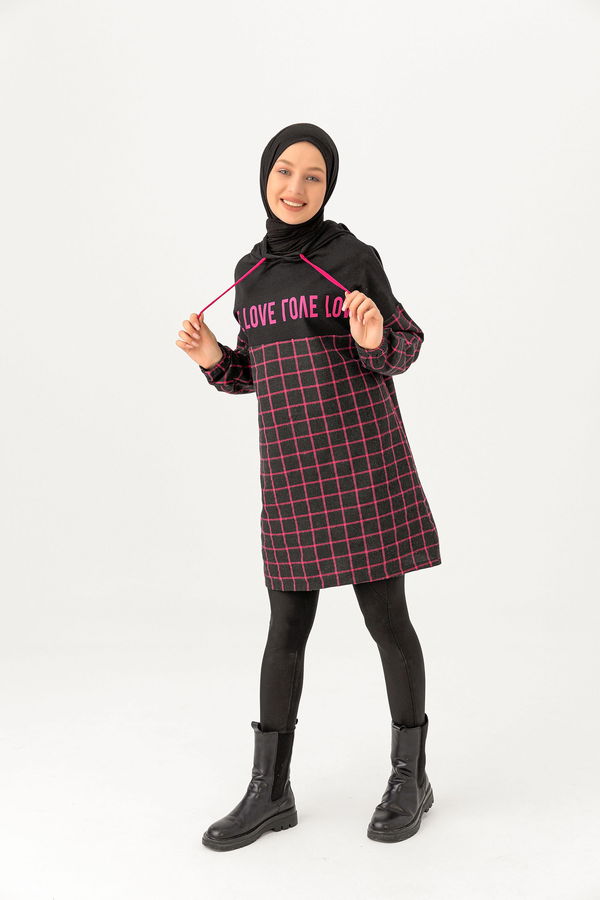 Düz Orta Kadın Fuşya 3402 TUNIK - 3402