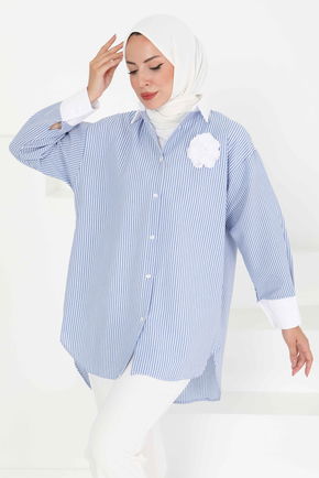Gül Detaylı Tunik - 27434