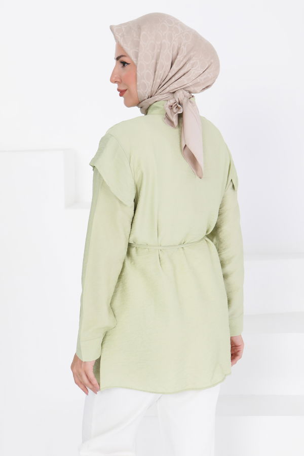 Pileli Tunik - 27435 HAKİ