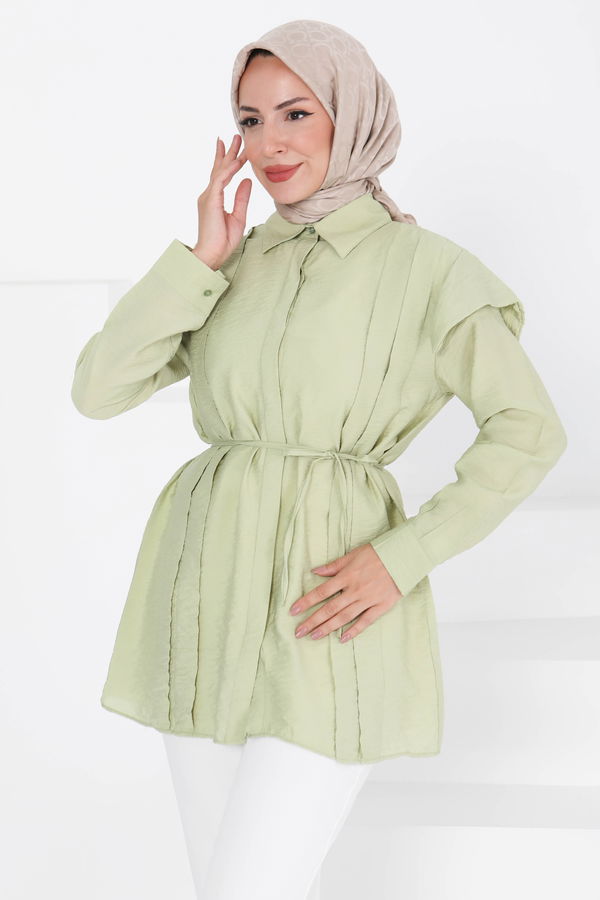 Pileli Tunik - 27435 HAKİ