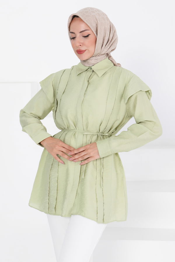 Pileli Tunik - 27435 HAKİ