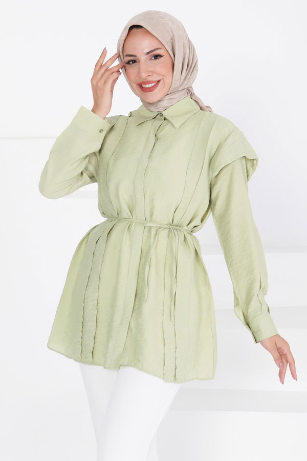 Pileli Tunik - 27435 HAKİ