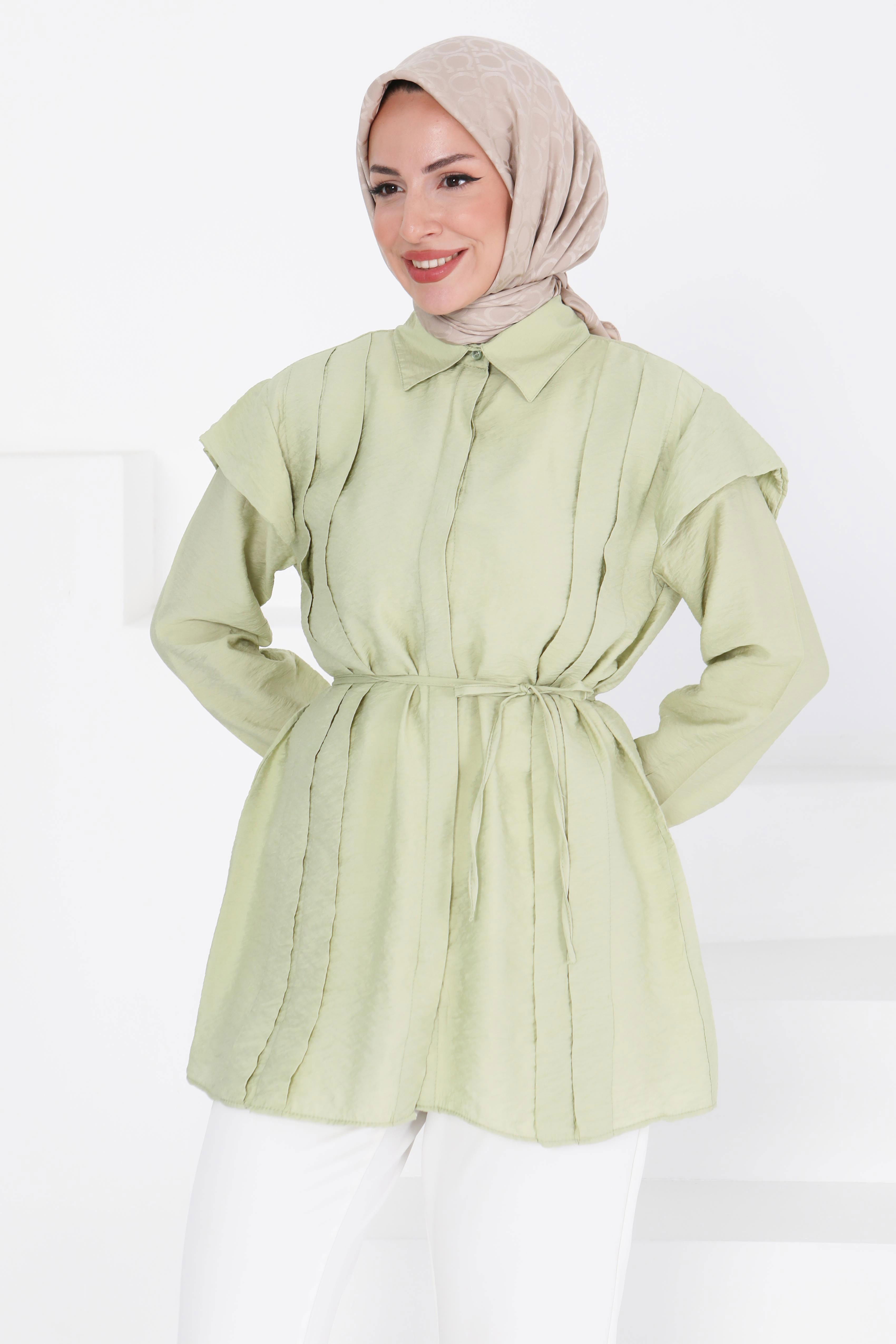 Pileli Tunik - 27435 HAKİ