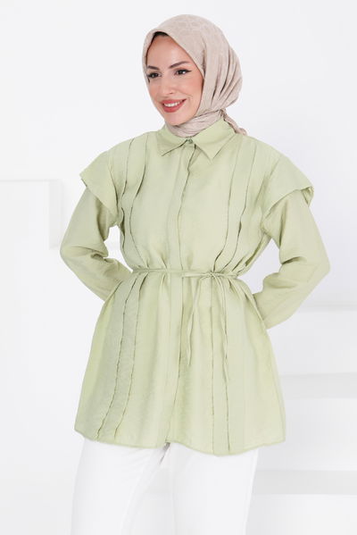 Pileli Tunik - 27435 HAKİ