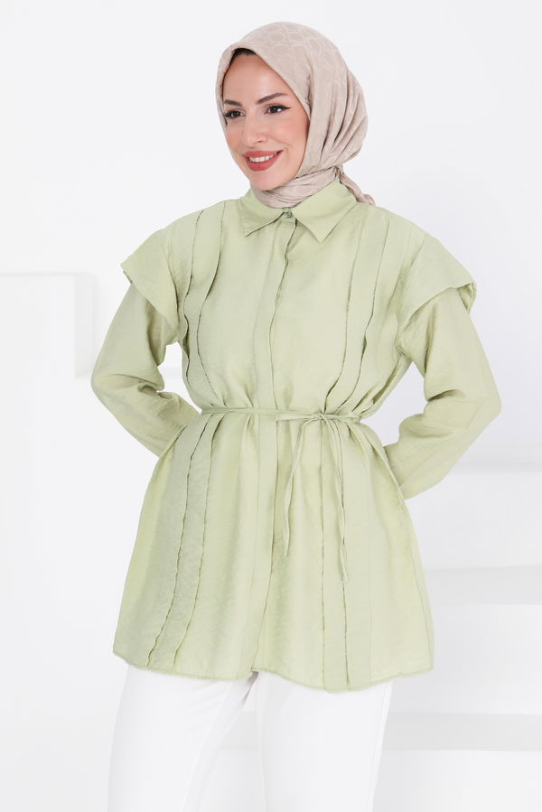 Pileli Tunik - 27435 HAKİ