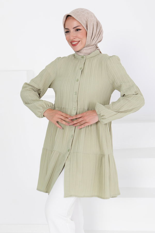 Kat Detaylı Tunik - 27433 HAKİ