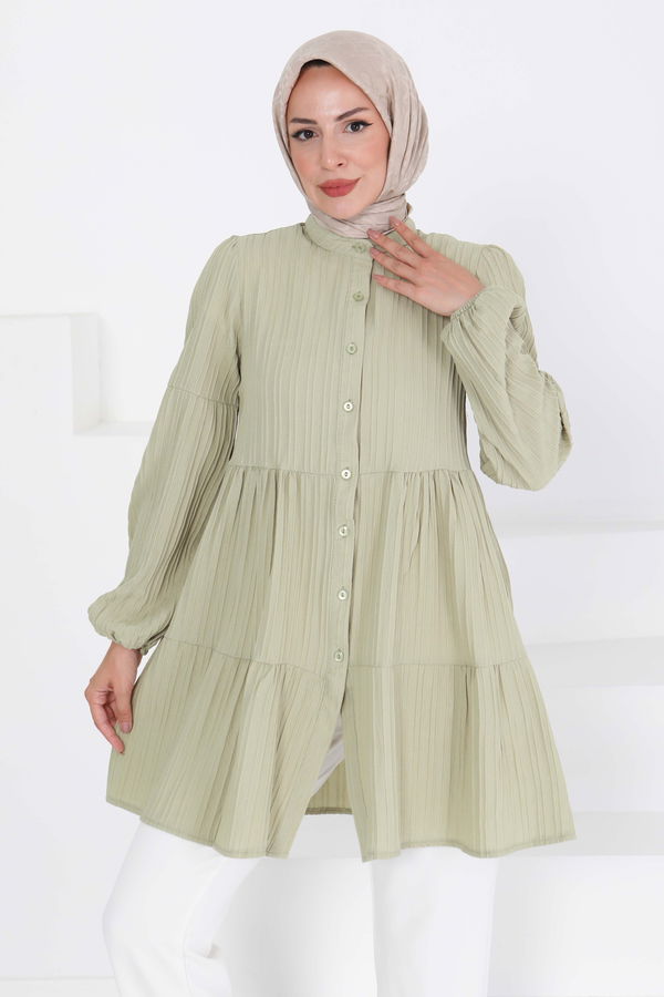 Kat Detaylı Tunik - 27433 HAKİ