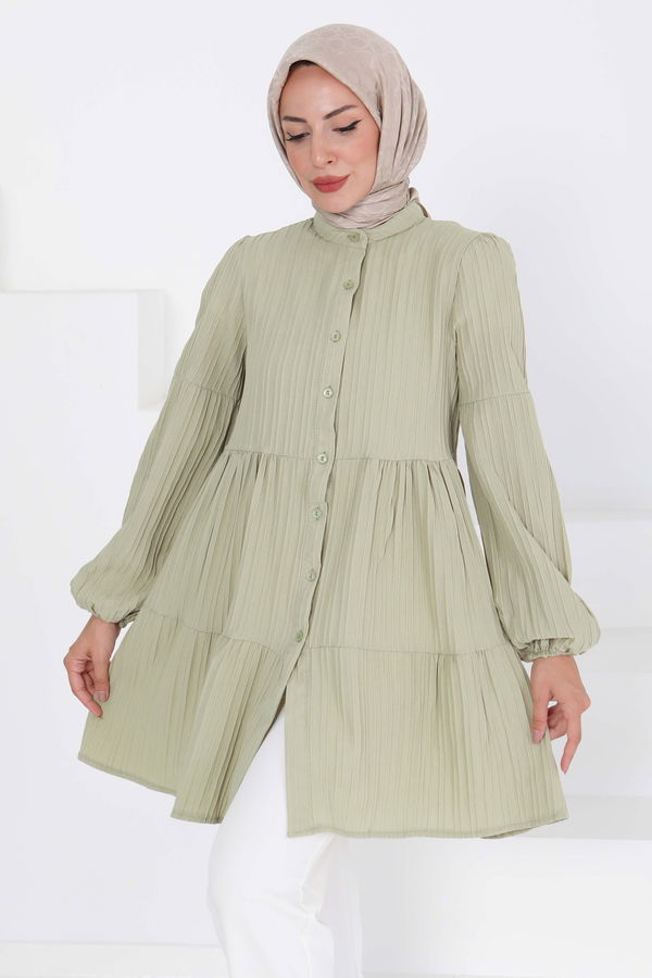 Kat Detaylı Tunik - 27433 HAKİ