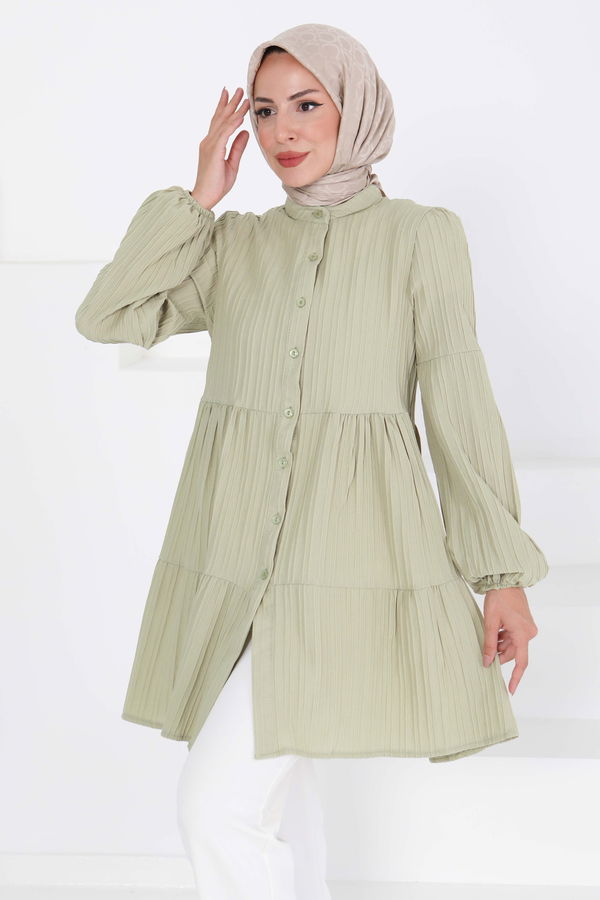 Kat Detaylı Tunik - 27433 HAKİ