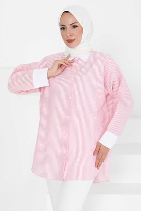 Gül Detaylı Tunik - 27434