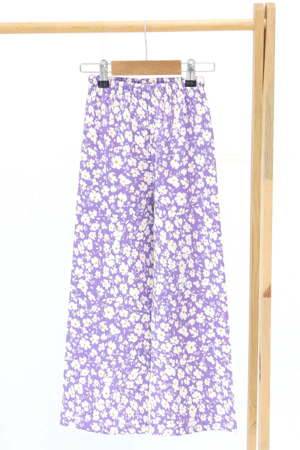 Çiçek Desenli Pantolon - 27308