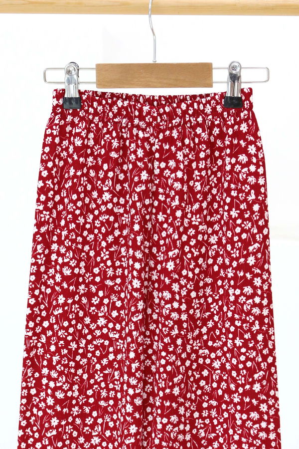 Çiçek Desenli Pantolon - 27307