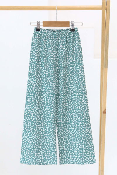 Çiçek Desenli Pantolon - 27307